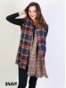 Plaid Print Blanket Scarf 